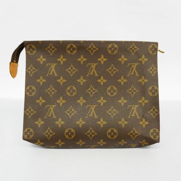 Authentic Louis Vuitton pochette 26 clutch monogram wristlet - Picture 3 of 11